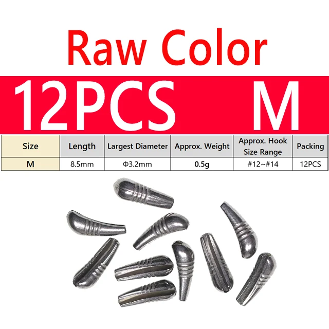 12PCS M Raw