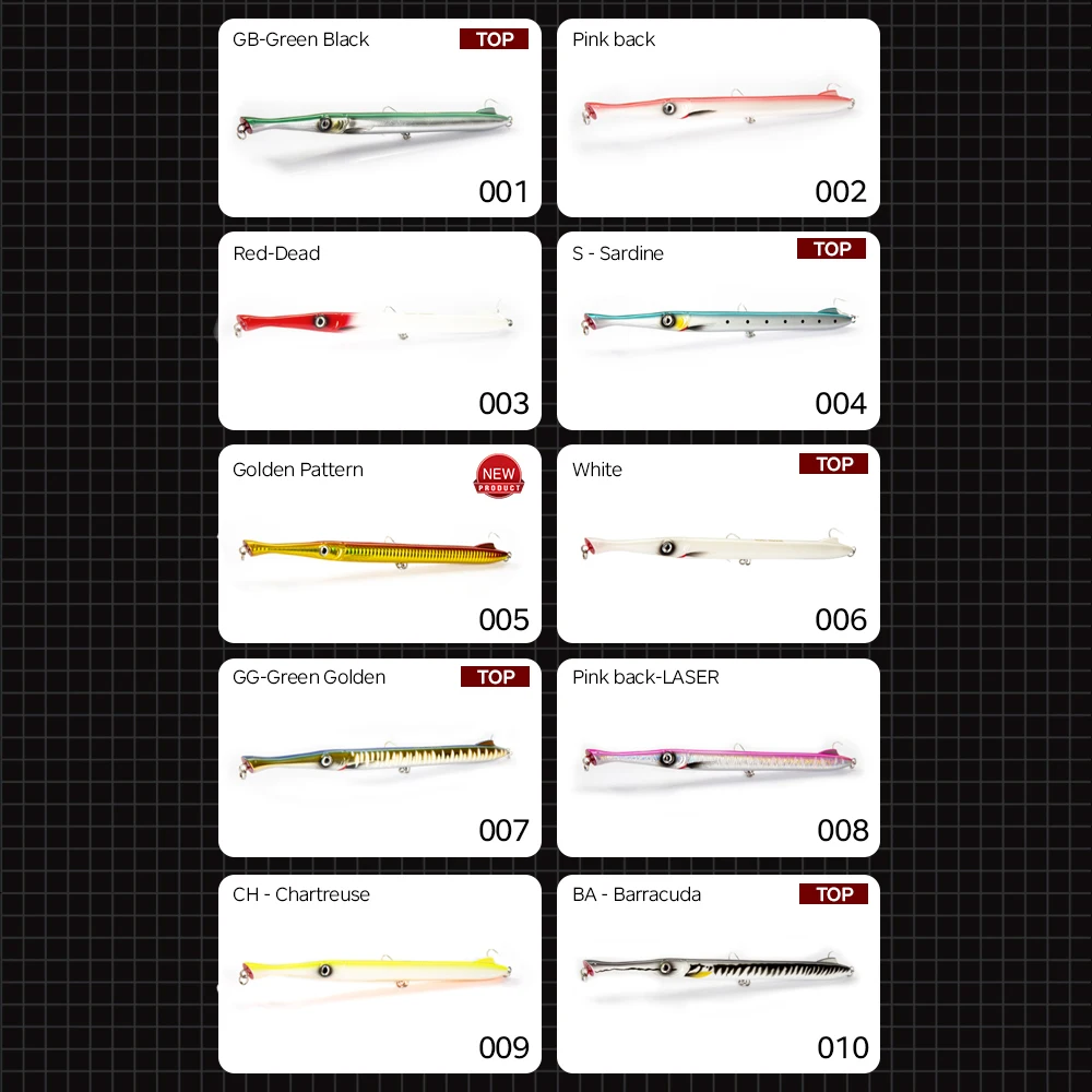 Hunthouse fishing don belone lure 225mm/27g long casting pencil stickbaits pesca for fishing leerfish and blue fish - imagen 5