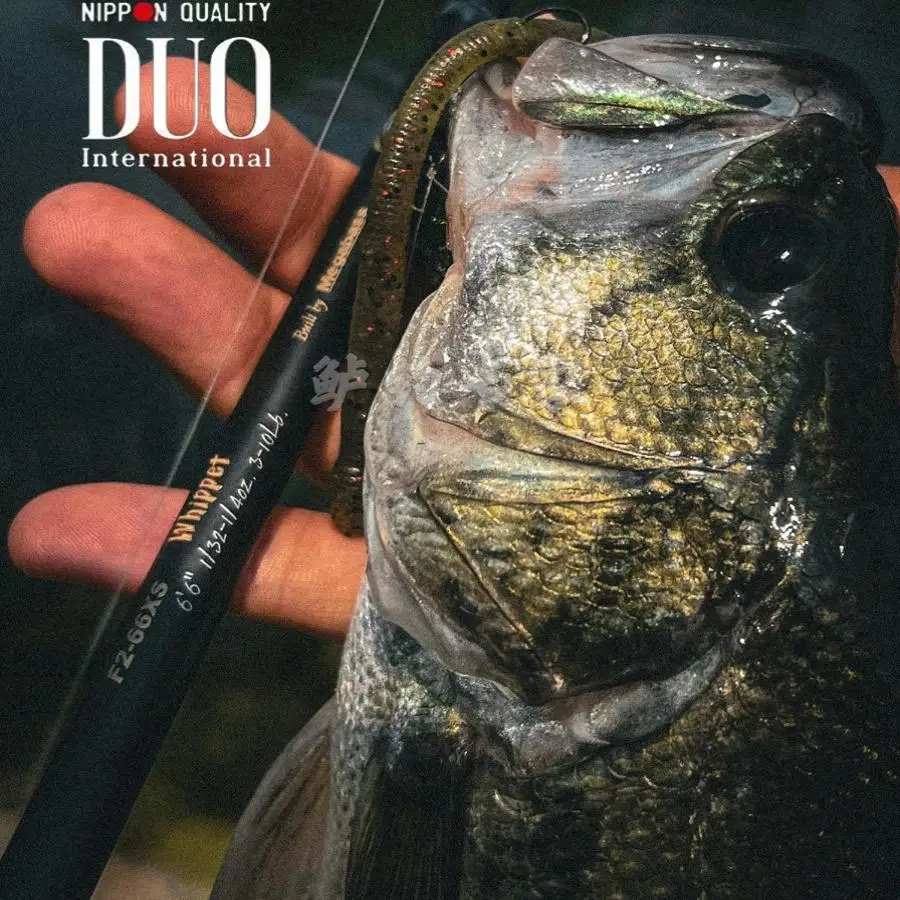 Señuelo japonés DUO Noodle Bug Wriggle Crawler de alta proporción sin plomo, fondo loco, grupo de pesca, cebo suave - imagen 4