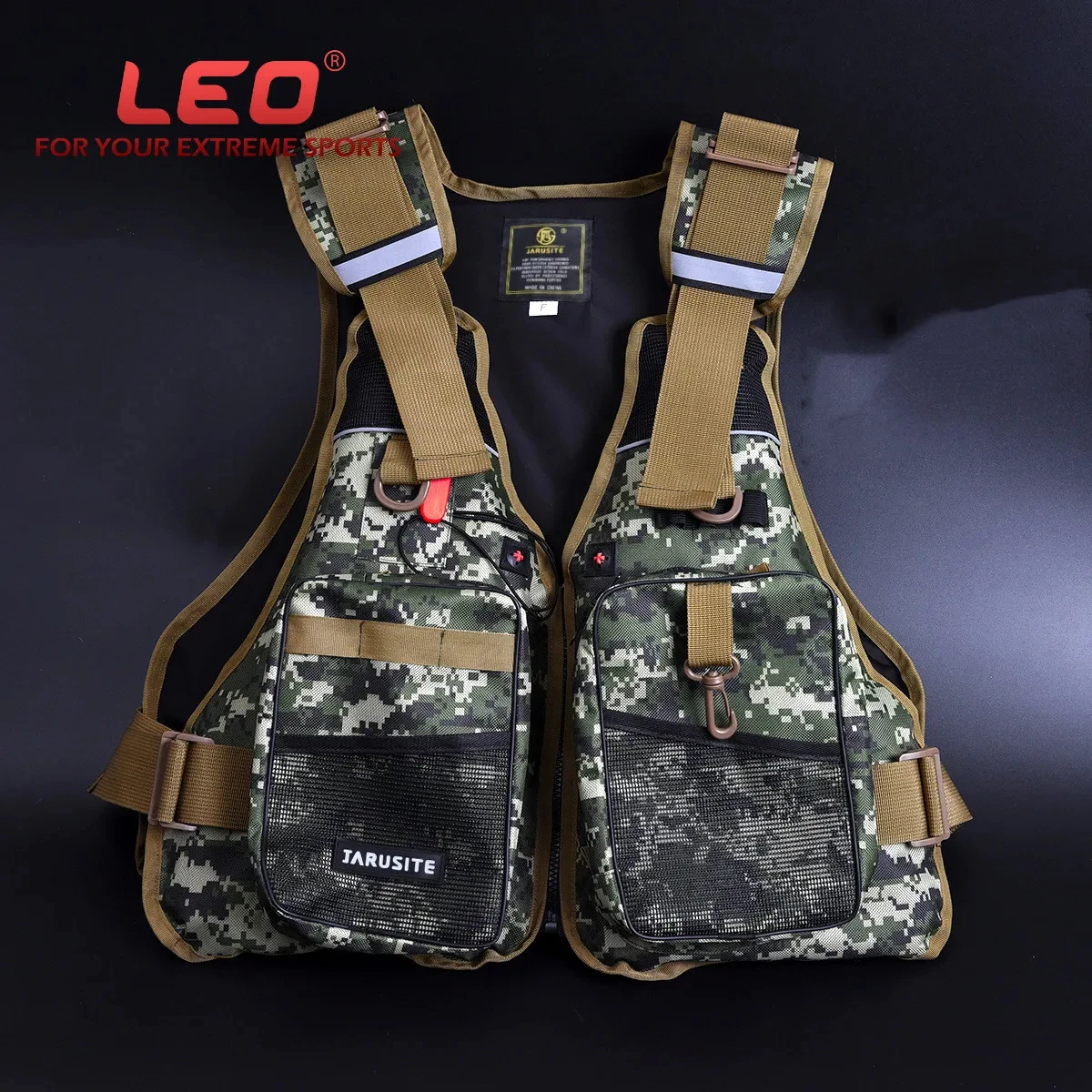 LEO Chaleco Salvavidas Impermeable Pesca - Bolsillos y Ajustable - imagen 3