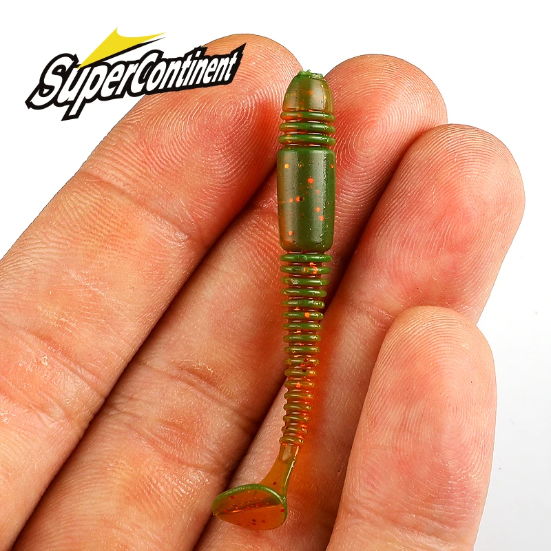 Señuelo de pesca supercontinente con anillo de impacto oscilante, Tioga suave, cebos de 5CM, Swimbait, Jigging, cebos artificiales - imagen 2