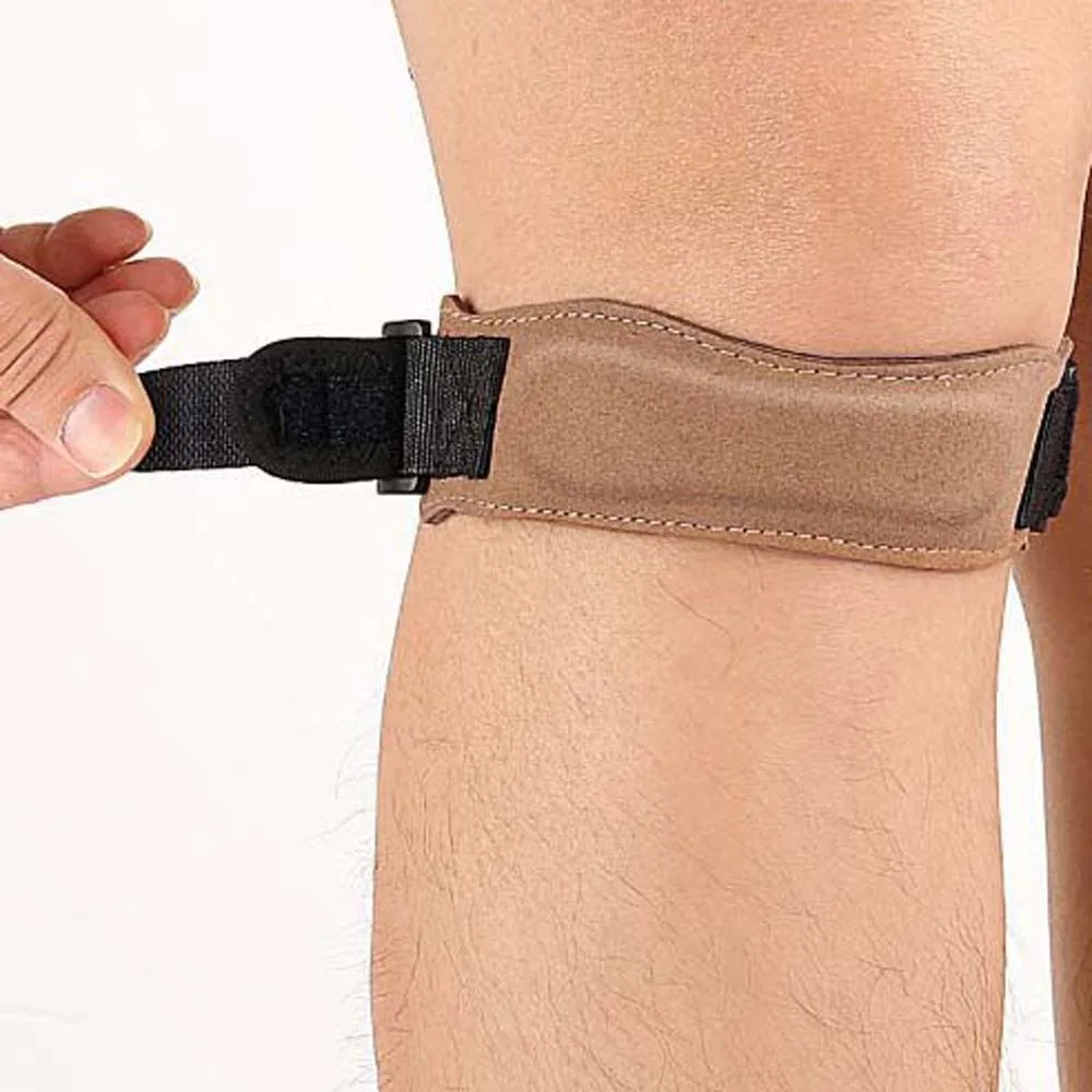 Rodillera con absorción de impacto, cinturón de rodilla para rótula, protección de presión, anillo de cuerda para articulación de rodilla, correa para rodilla para rótula, protege lesiones en las articulaciones - imagen 4