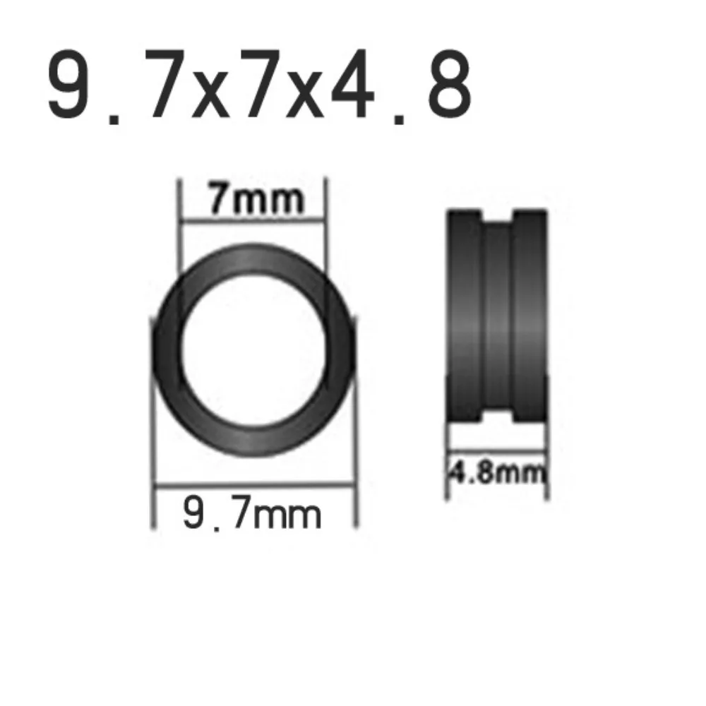 Plantilla de rodillo de línea de pesca de cerámica, rodillo de guía de hilo para carrete de pesca giratorio, accesorios lisos - imagen 5