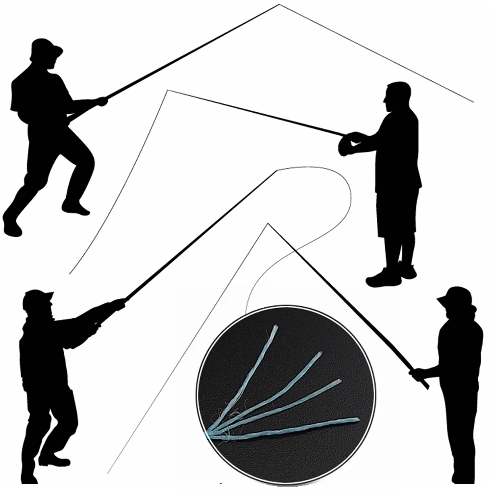 Warknife-línea de pesca trenzada de 4 hebras, 500M, PE, líneas trenzadas multilamentes, línea flotante más suave, línea de alambre para pesca de carpa, 9 colores - imagen 5