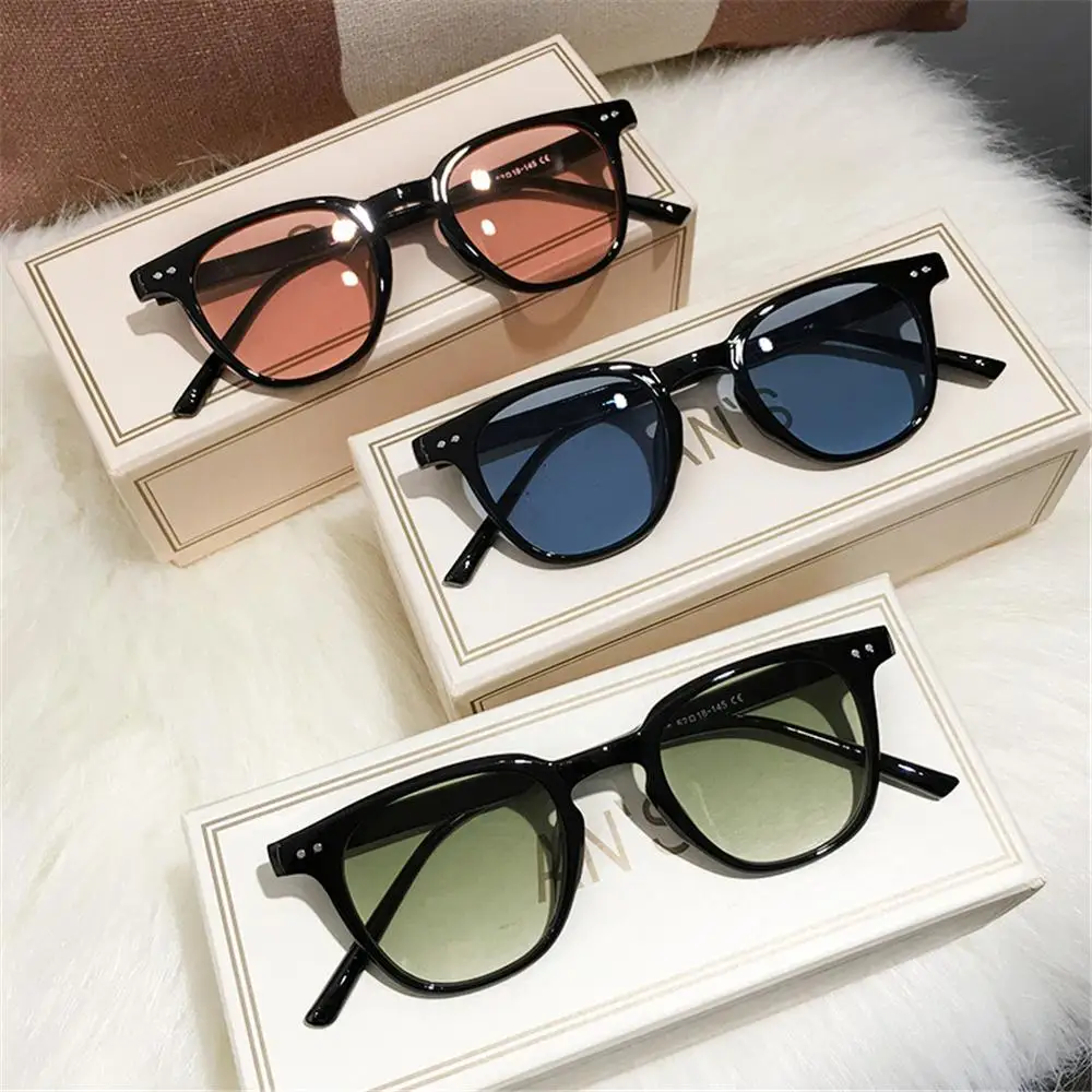 Gafas de sol cuadradas retro UV400 grandes vintage negras - imagen 4