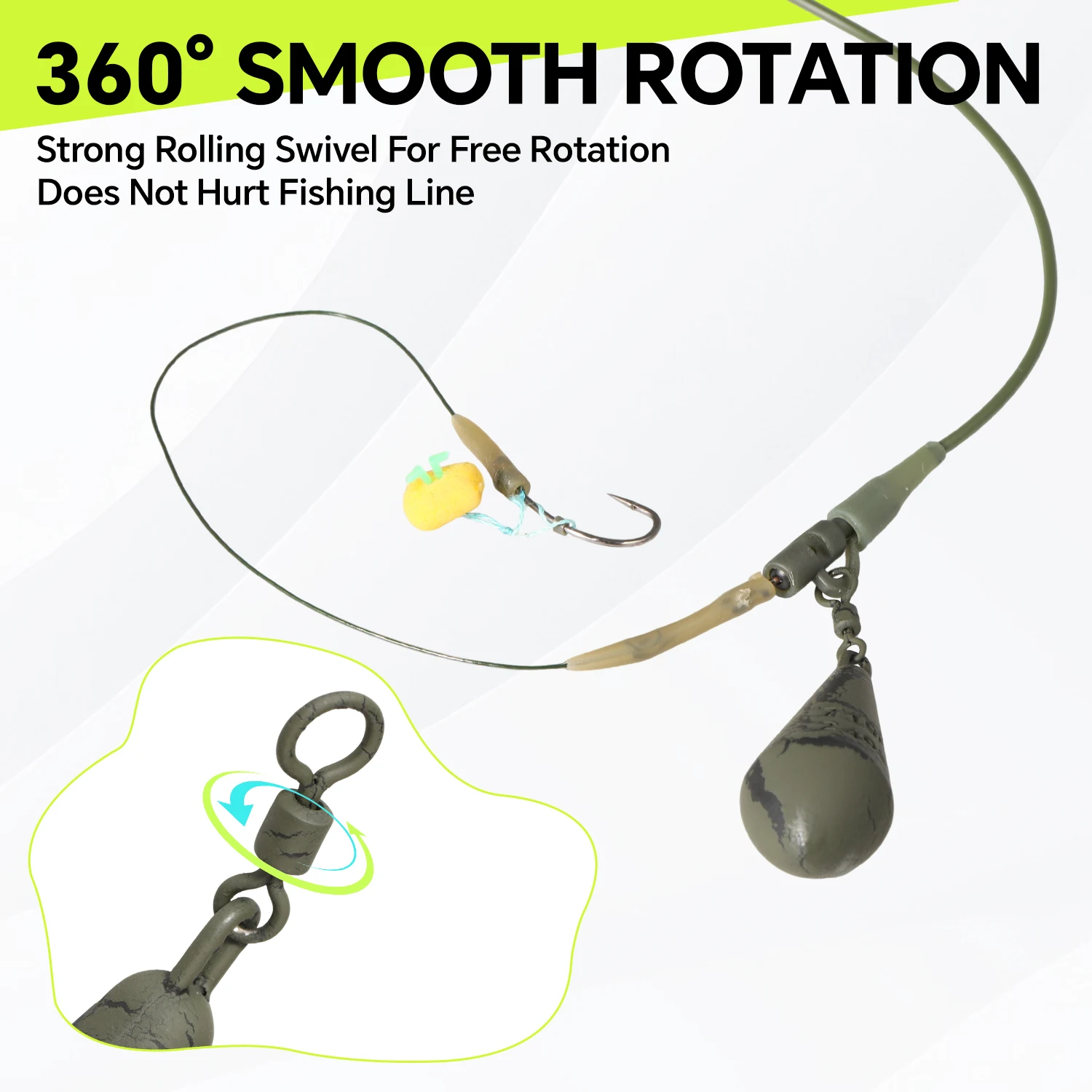 Plomos giratorios para carpa Sougayilang – accesorios de pesca - imagen 5