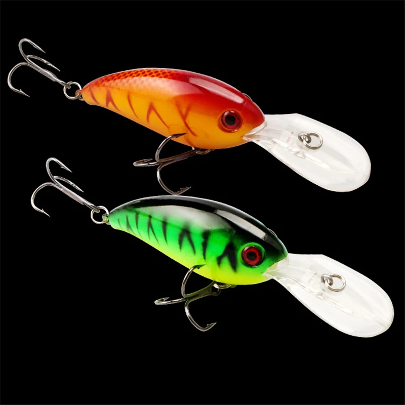 Señuelo de pesca de cebo duro artificial, Crankbait flotante, ojos 3D, Wobblers, lubina, Pesca, pesca de carpa, 9cm, 14g, 1 pieza - imagen 2