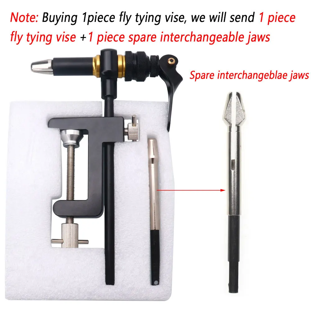 Bimoo-tornillo de acero endurecido para atar moscas, herramienta para hacer señuelos, soporte de bobina, enhebrador, rotación de 360 °, 200D - imagen 2