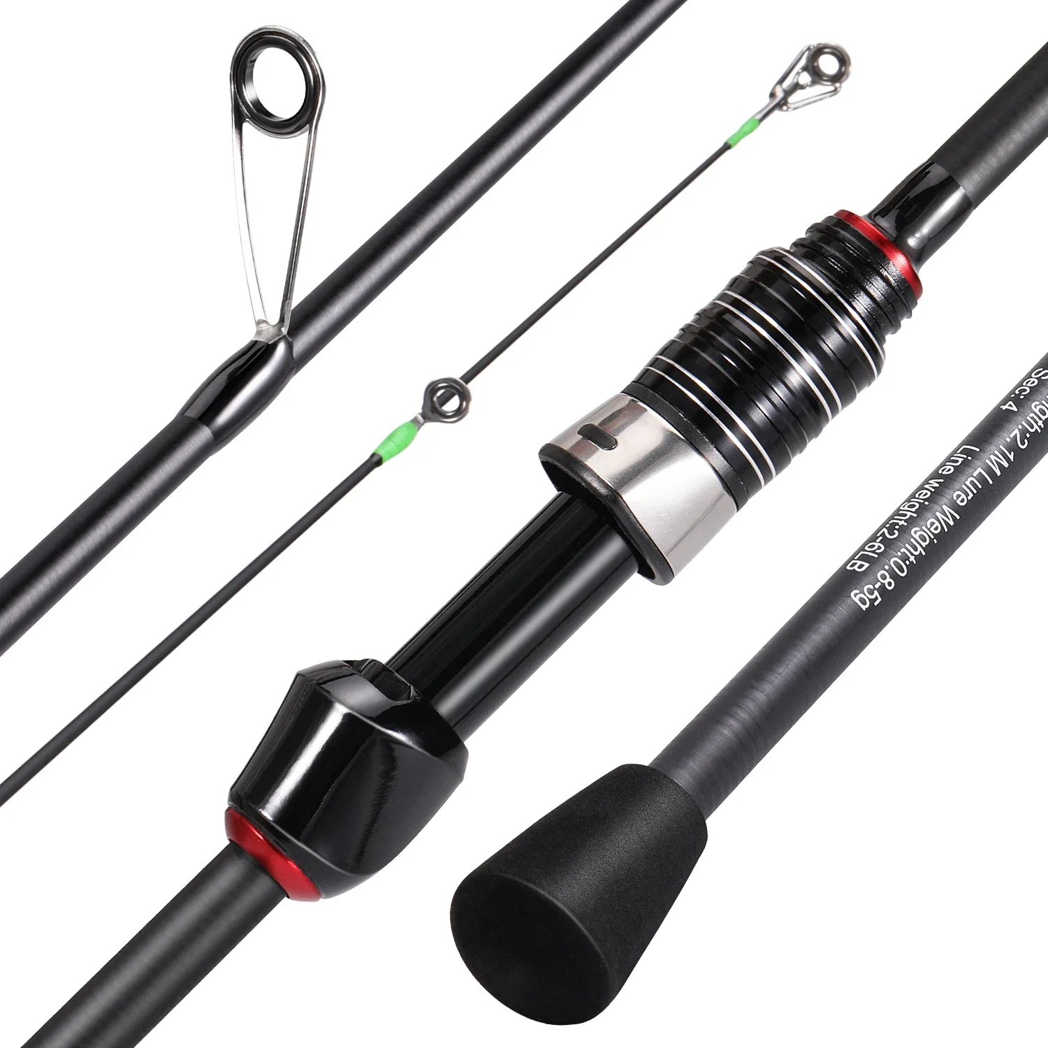 black spinning rod