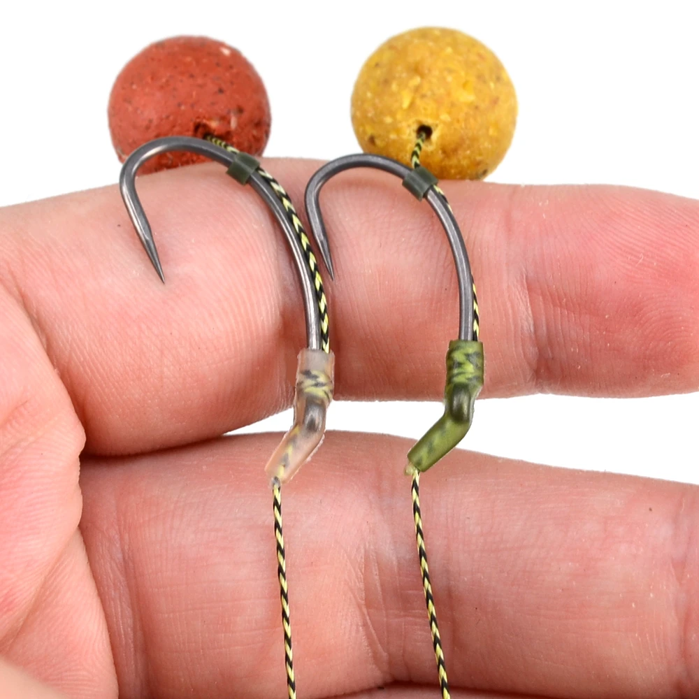 Aparejos de pesca de carpa, manguitos antienredos, alineador de anzuelos, Terminal, accesorios AH201, 20 unidades - imagen 2