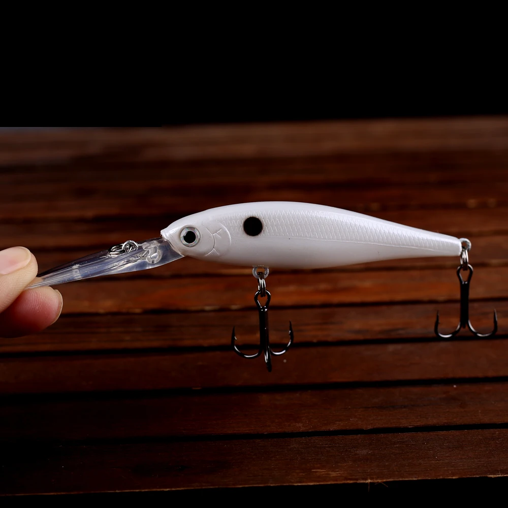 CCLTBA cebos para pececillos de aguas profundas 11,5 cm 10g señuelos duros pesca de pico largo Crankbait Minnow Wobbles aparejos de pesca artificiales - imagen 3