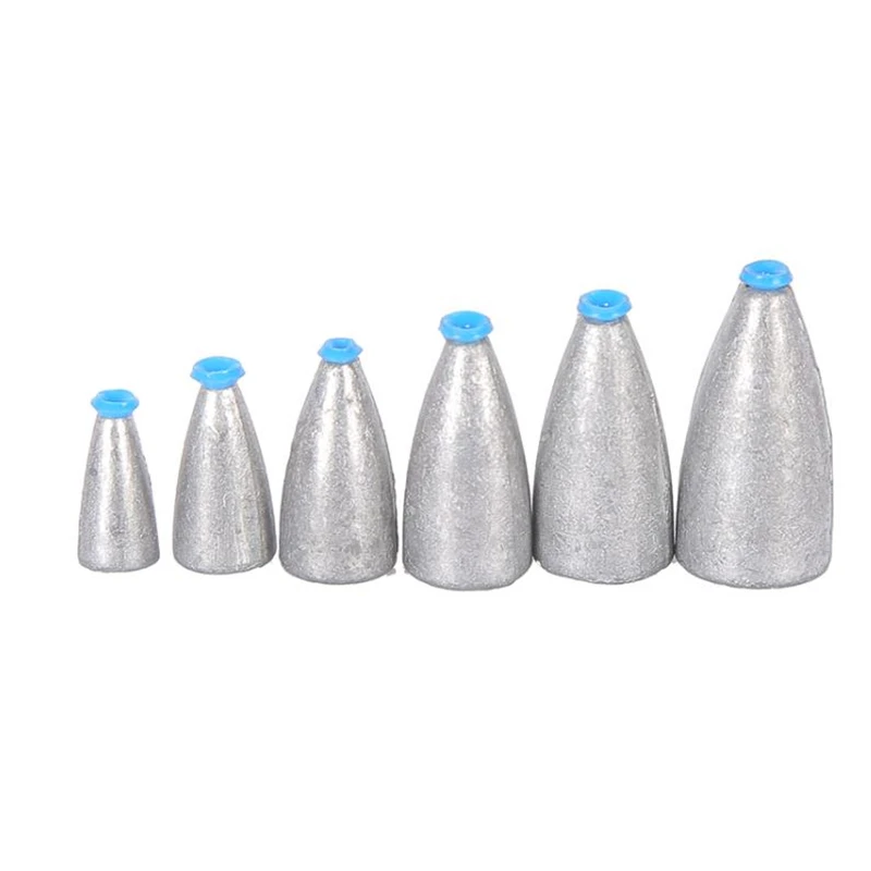 20 plomos de pesca con núcleo de goma, pesas de pesca de 2G-20G, Material de plomo electrolítico ecológico, herramientas de pesca - imagen 3