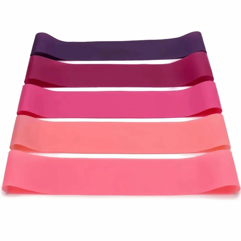 Bandas elásticas de bucle para ejercicio, 5 niveles de peso, TPE grueso, Pilates, bandas flexibles moldeadoras, bandas de resistencia para Yoga, entrenamiento Crossfit - imagen 4