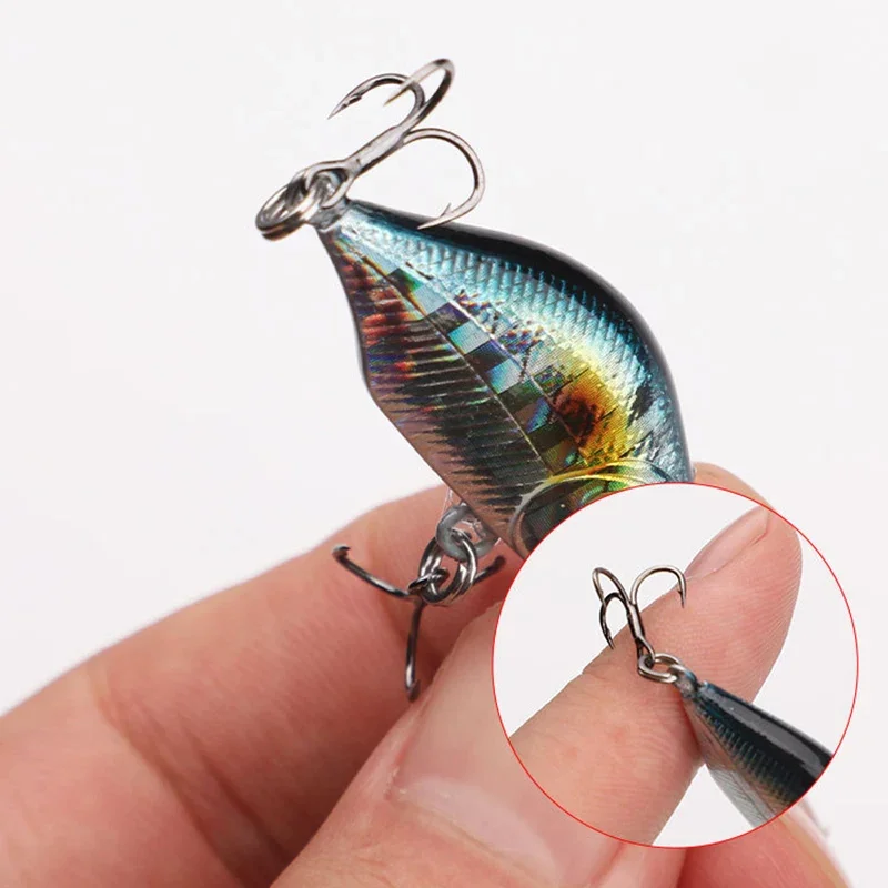 OUTKIT 2023 nuevo llega diseño japonés señuelos pequeños señuelo de pesca 3,2g 4cm hundimiento Minnow Mini cebo duro para perca trucha lubina - imagen 4