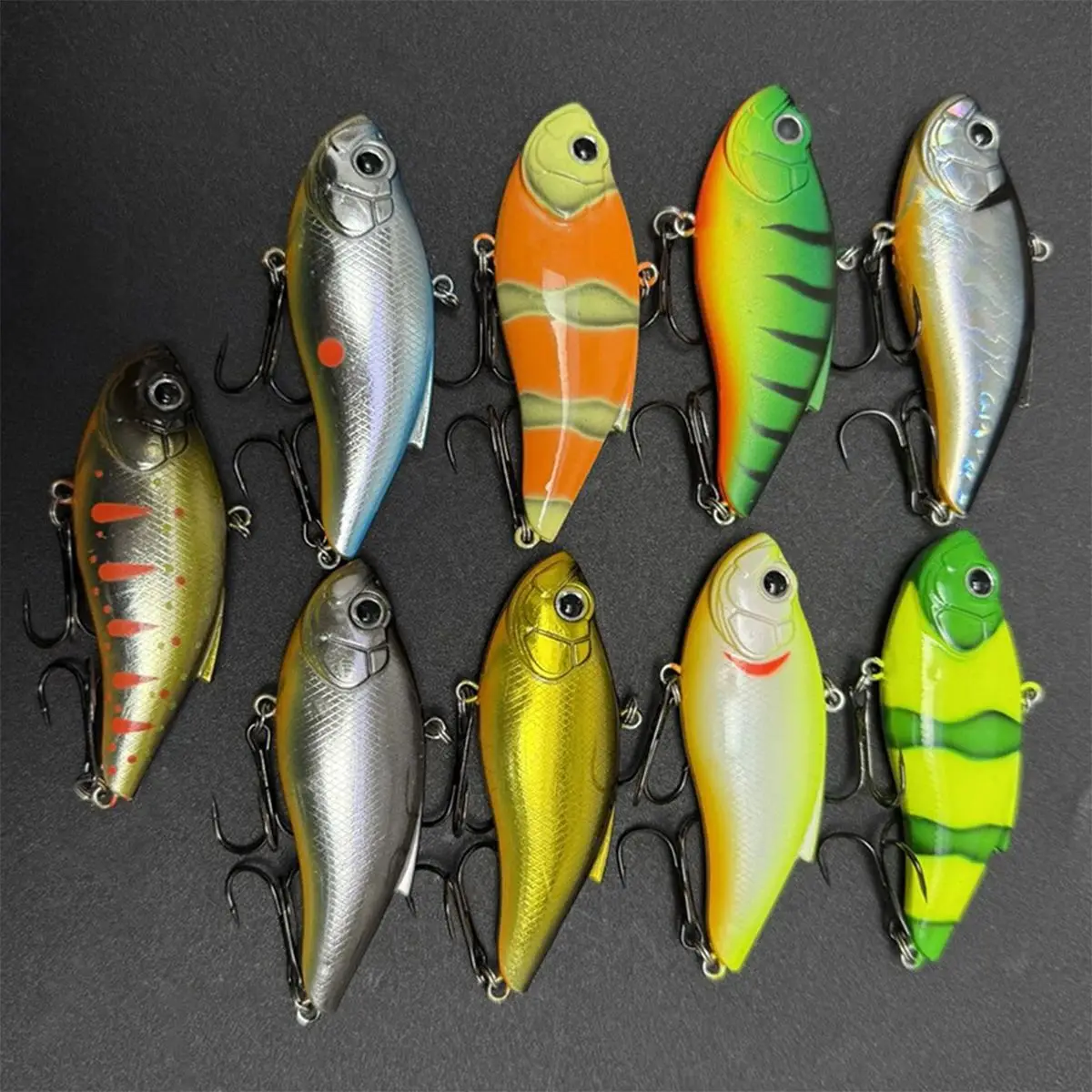 Señuelo de pesca VIB, 14,5g, 7,5 cm, hoja de Metal, cebo duro con vibración, Crankbait para lubina, Wobblers, pesca en hielo de agua salada, Jigging, respaldo grande - imagen 2