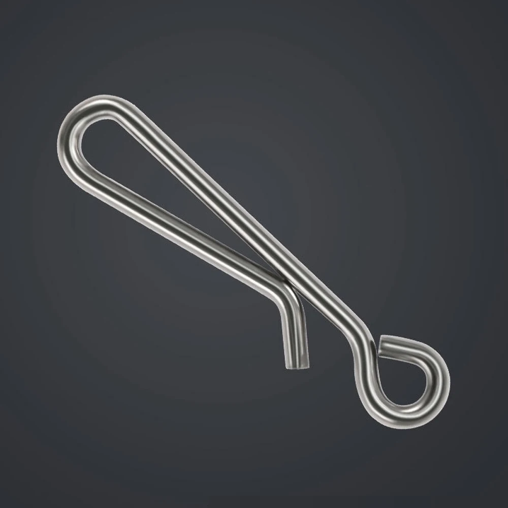 30 Uds. De conector colgante a presión de pesca de acero inoxidable, línea de presión rápida, señuelo, anzuelos, Pin, accesorios de herramientas de pesca de carpa - imagen 4