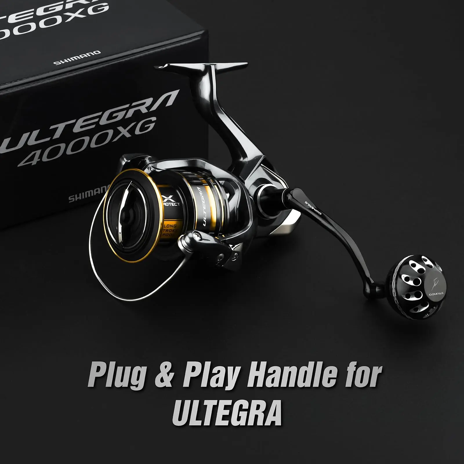 GOMEXUS-MANGO eléctrico para Shimano Stradic FL FM Stella Vanford Vanquish Nasci Twinpower 1000-5000, mango de carrete giratorio - imagen 5