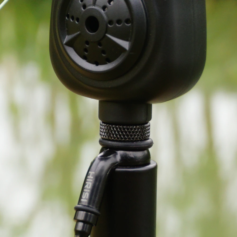 Hirisi-alarma de mordedura de pesca con alimentador, Control de sensibilidad del tono de volumen, indicador LED N37, indicador de alarmas de mordedura de pesca de carpa - imagen 4