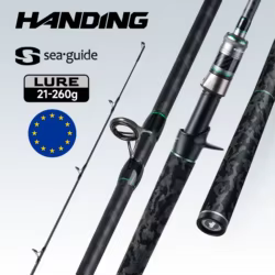 HANDING 21-260g peso del señuelo del almacén de España cañas de pescar potentes y pesadas para Lucio 30 + 24 toneladas anillo guía SearGuide de fibra de carbono