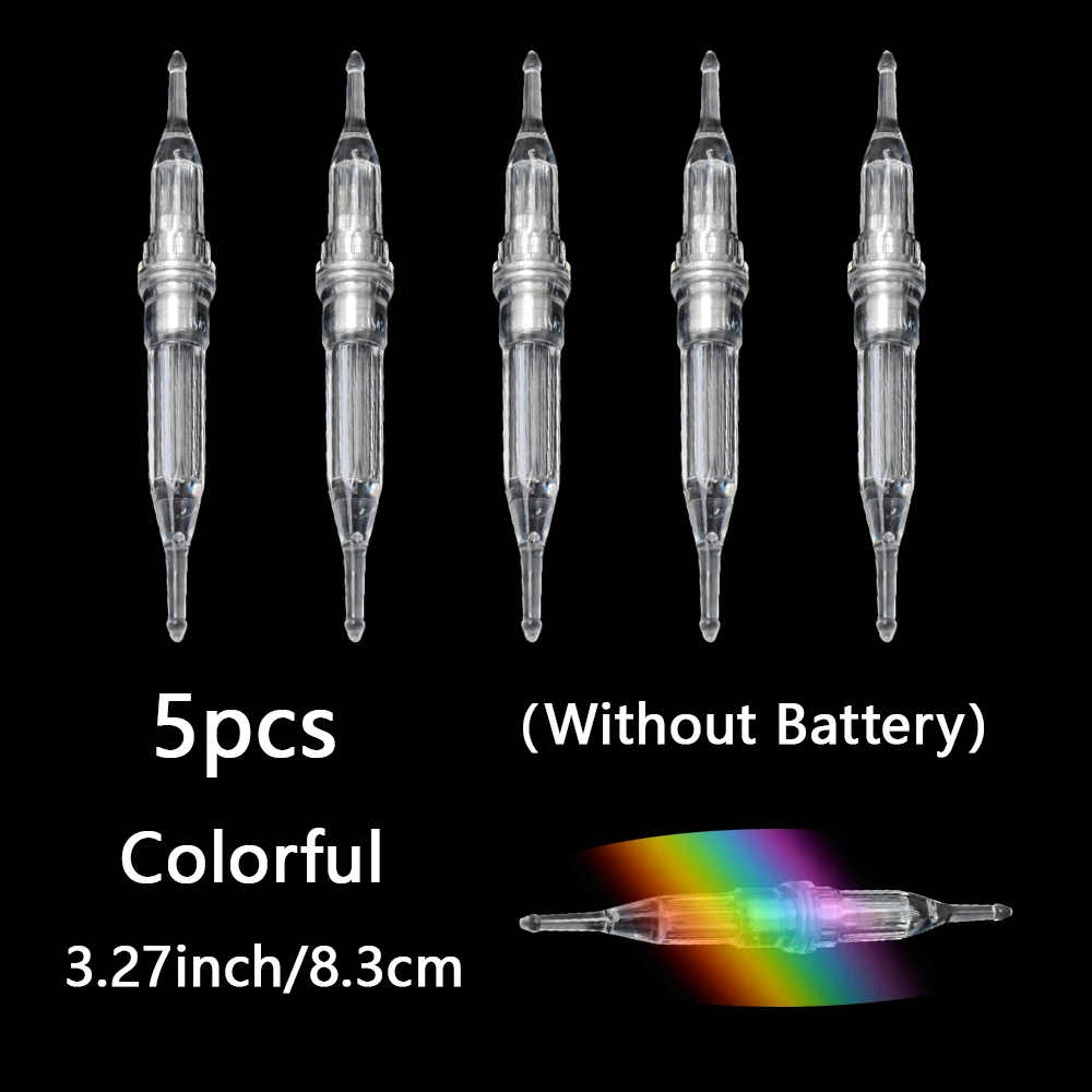 Luces subacuáticas LED sin batería multicolor para pesca rojo/verde - imagen 3