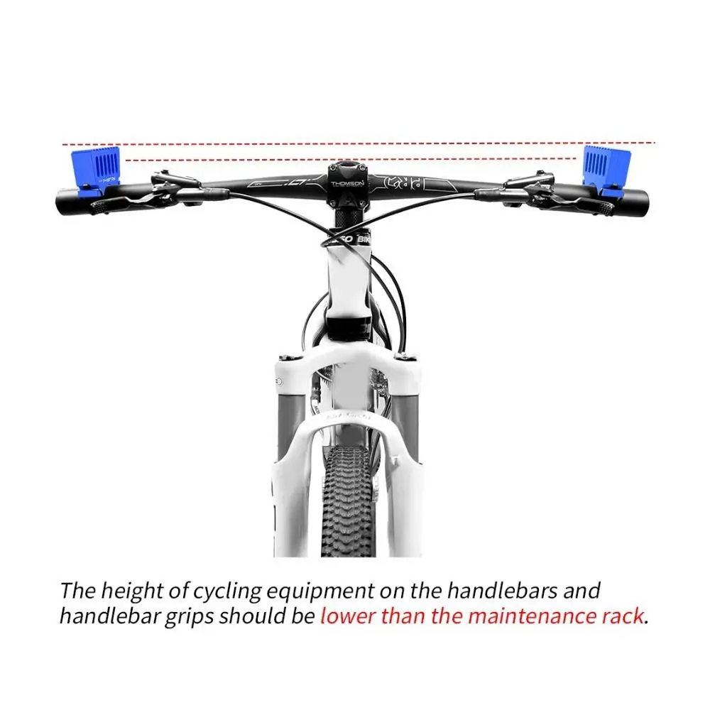 Soporte de Reparación de bicicletas de liberación rápida, soporte de manillar delantero Universal ajustable, soporte de bicicleta invertido antideslizante, 1 par - imagen 3