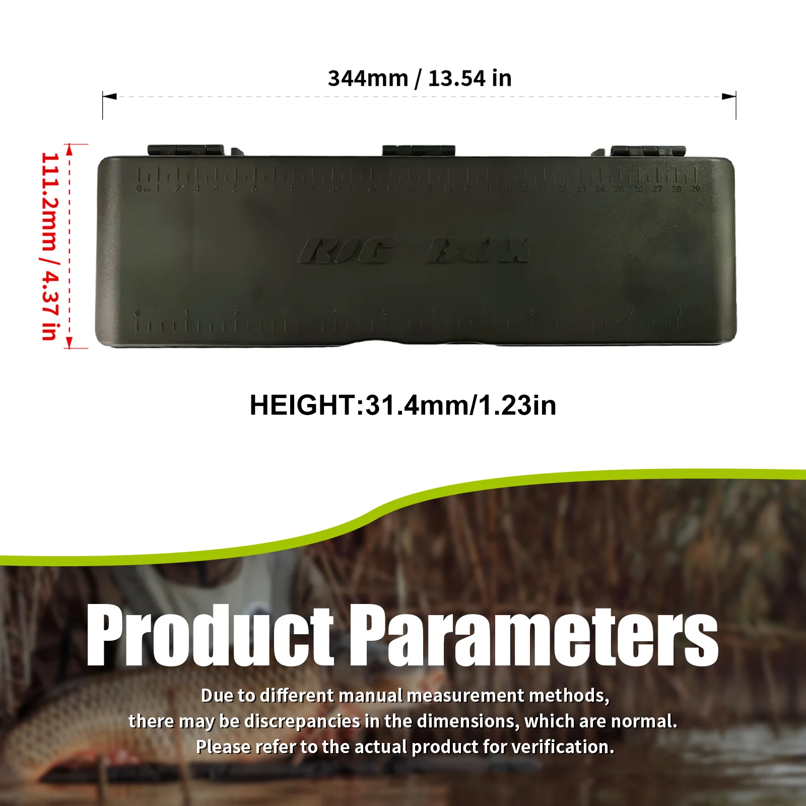 Ouli Estuche rígido para carretes de pesca – Organizador doble cara - imagen 2