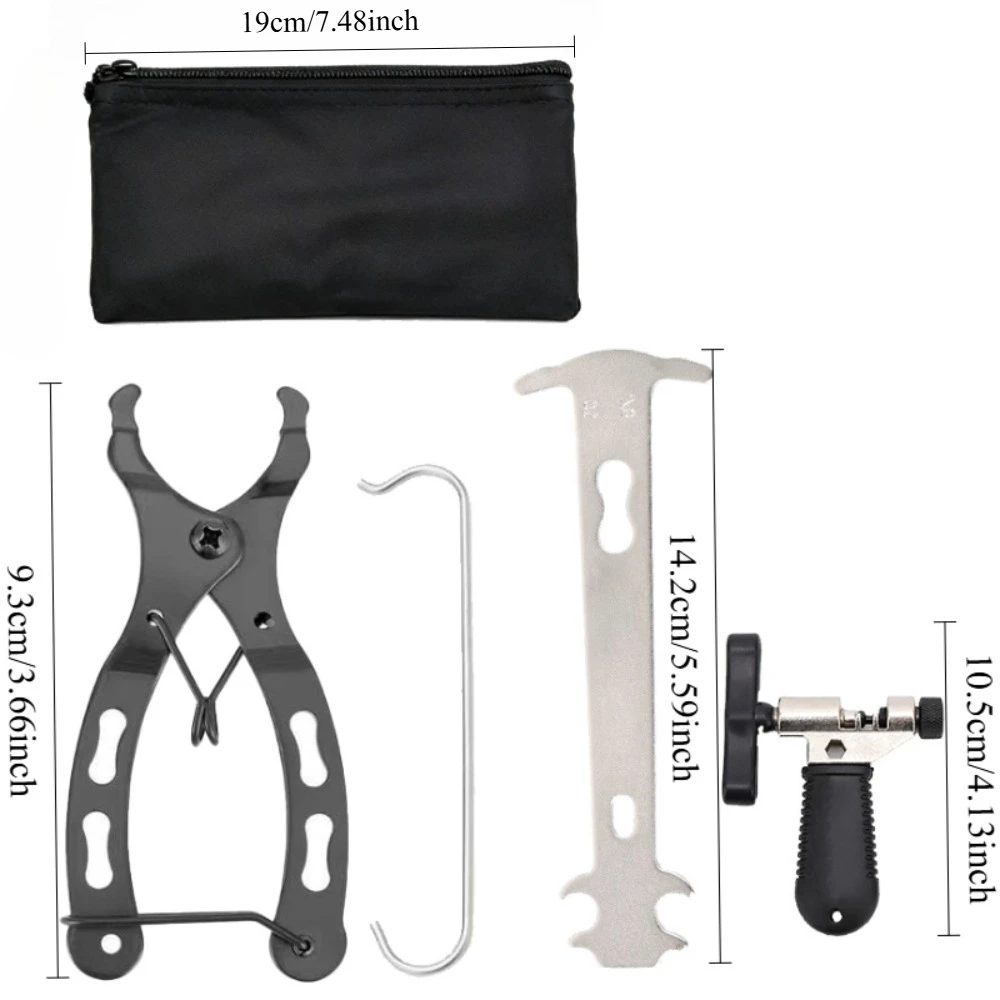 Kit reparación bicicletas: alicates, indicador cadena y cortador - imagen 4