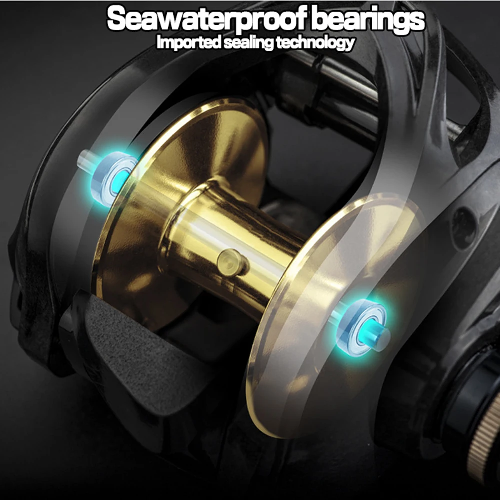 Carrete de Pesca de Metal TDC3000 con freno, bobina de arrastre máximo de 16 KG, para Pesca al aire libre - imagen 2