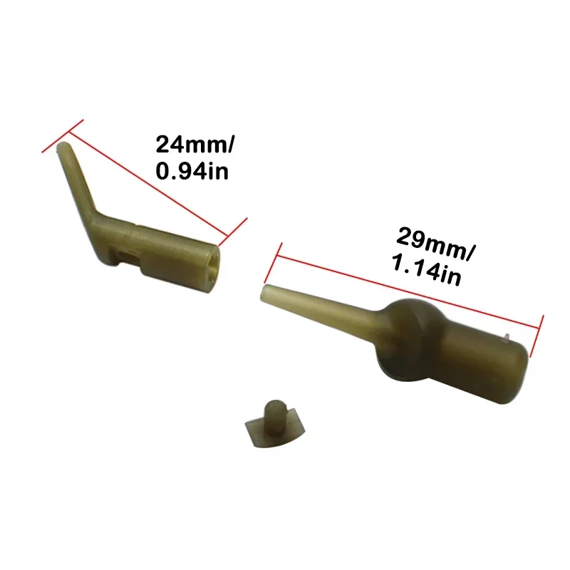 Juego de 6 accesorios de pesca de carpa, anillo de caída para correr, cuentas de goma para carpa Chod, aparejos de helicópteros, aparejo Terminal para el cabello - imagen 2