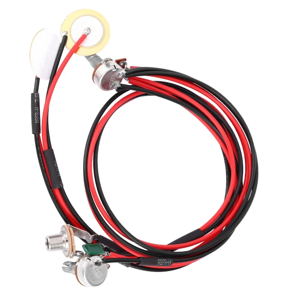 ​ Pastilla piezoeléctrica Jack de 6,35 mm ​ ​ Con control de volumen/tono ​   Pastilla de instrumentos acústicos ​ ​ Transductor piezoeléctrico ​ ​ Configuración precableada ​ ​ - imagen 4