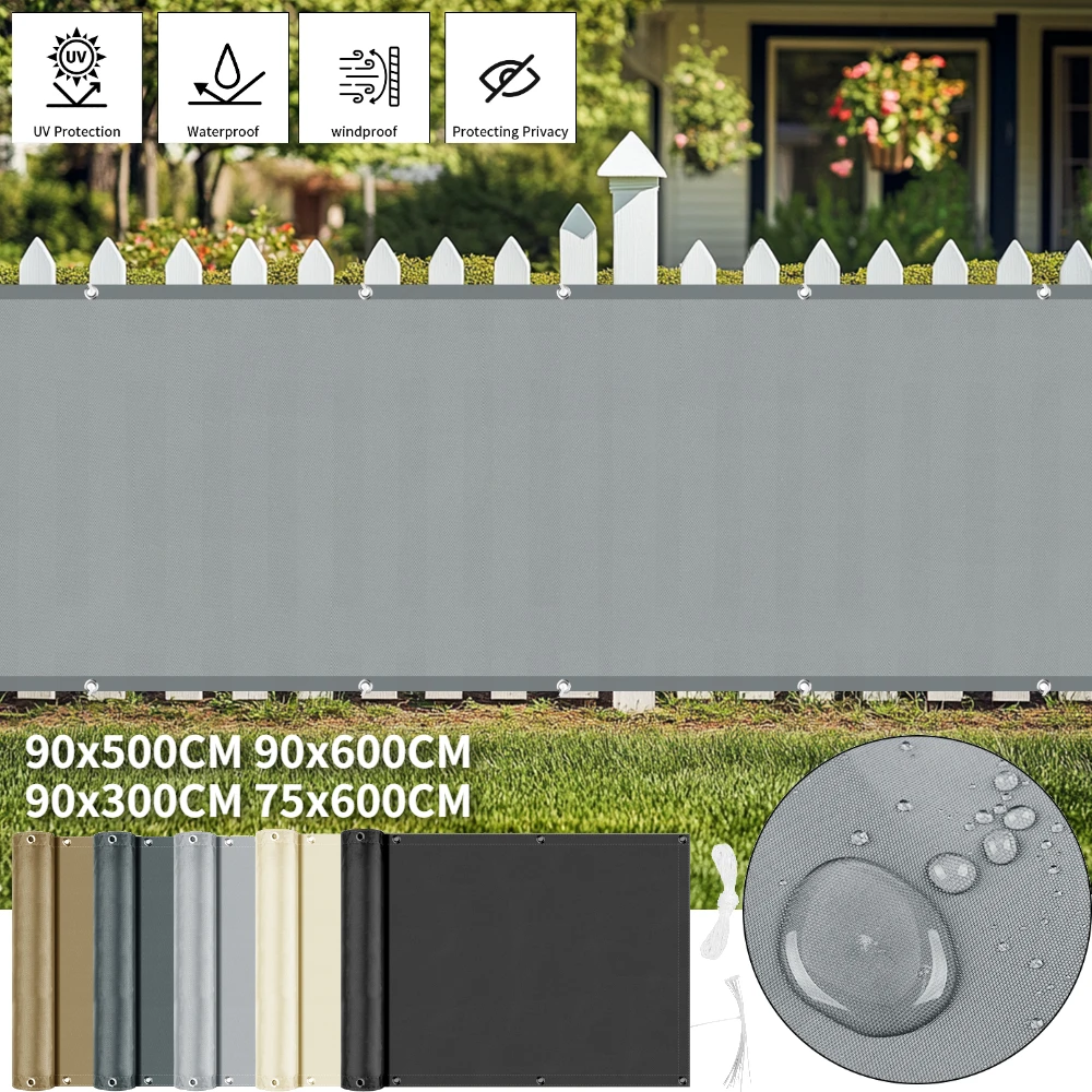 Lona Sombra Impermeable con Ojales para Toldo de Pérgola - imagen 5