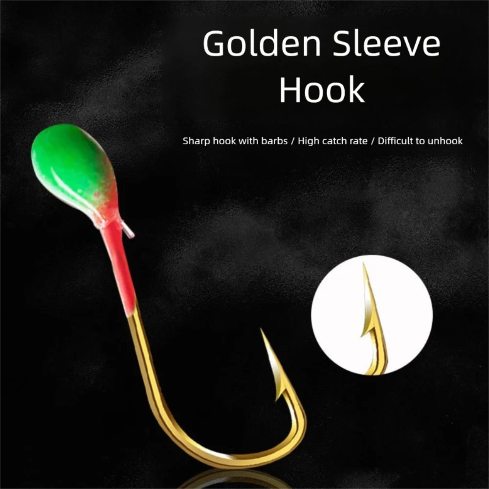 Anzuelo de cuerda Anzuelo de pesca luminoso 1 # -7 #   Gancho Metal cebo jaula Wobbler cebo duro calidad profesional duro Bai profesional Minnow - imagen 3