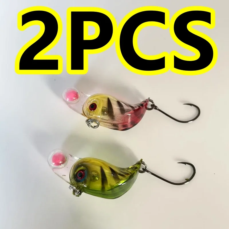 8013 3,2 cm2,5g2PCS LURETV Micro objeto roca sumergida pequeño señuelo graso trucha Makou cebo falso gancho único - imagen 2