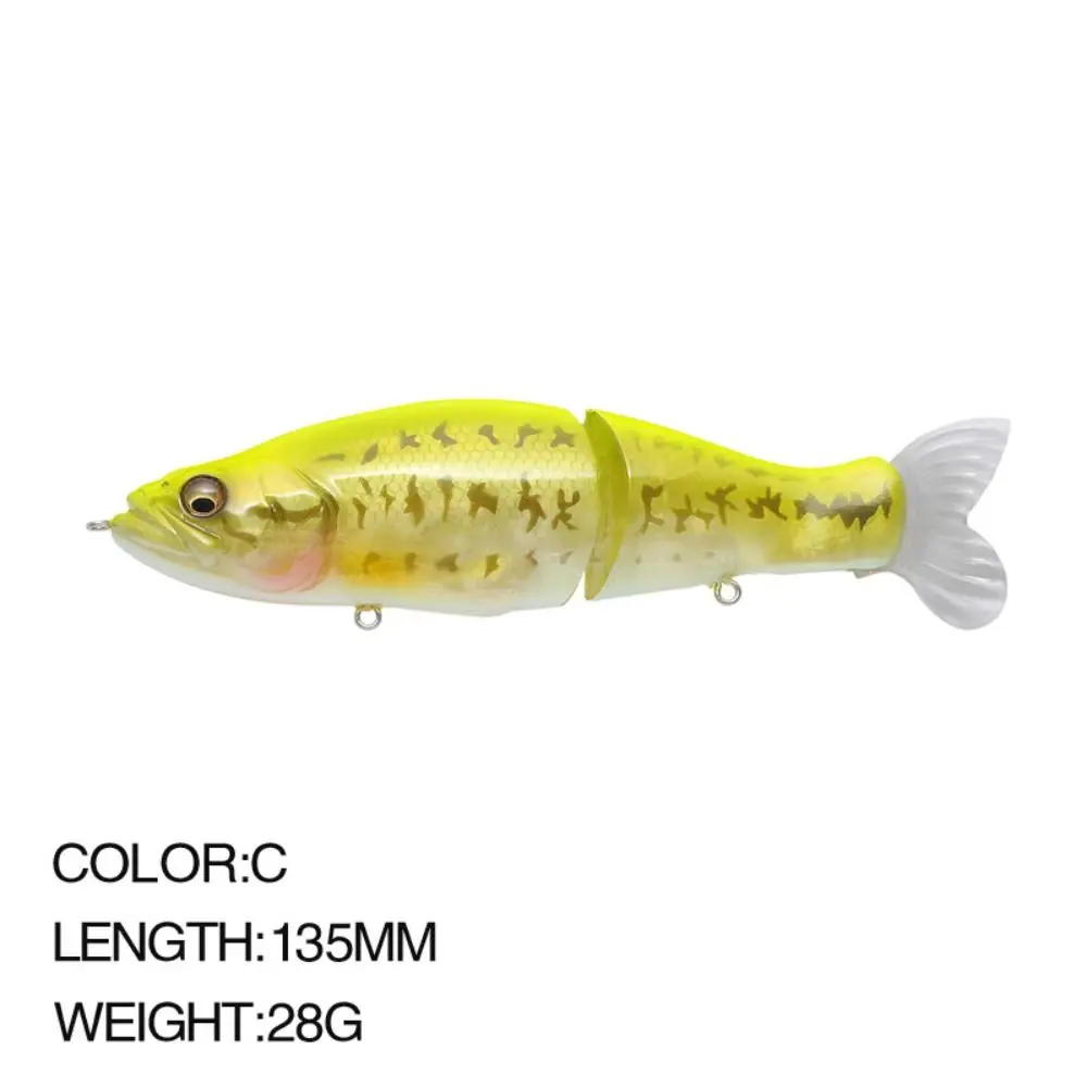Un vibrante cebo de color c-Color de 135 mm, 28 g diseñado para entusiastas de la pesca