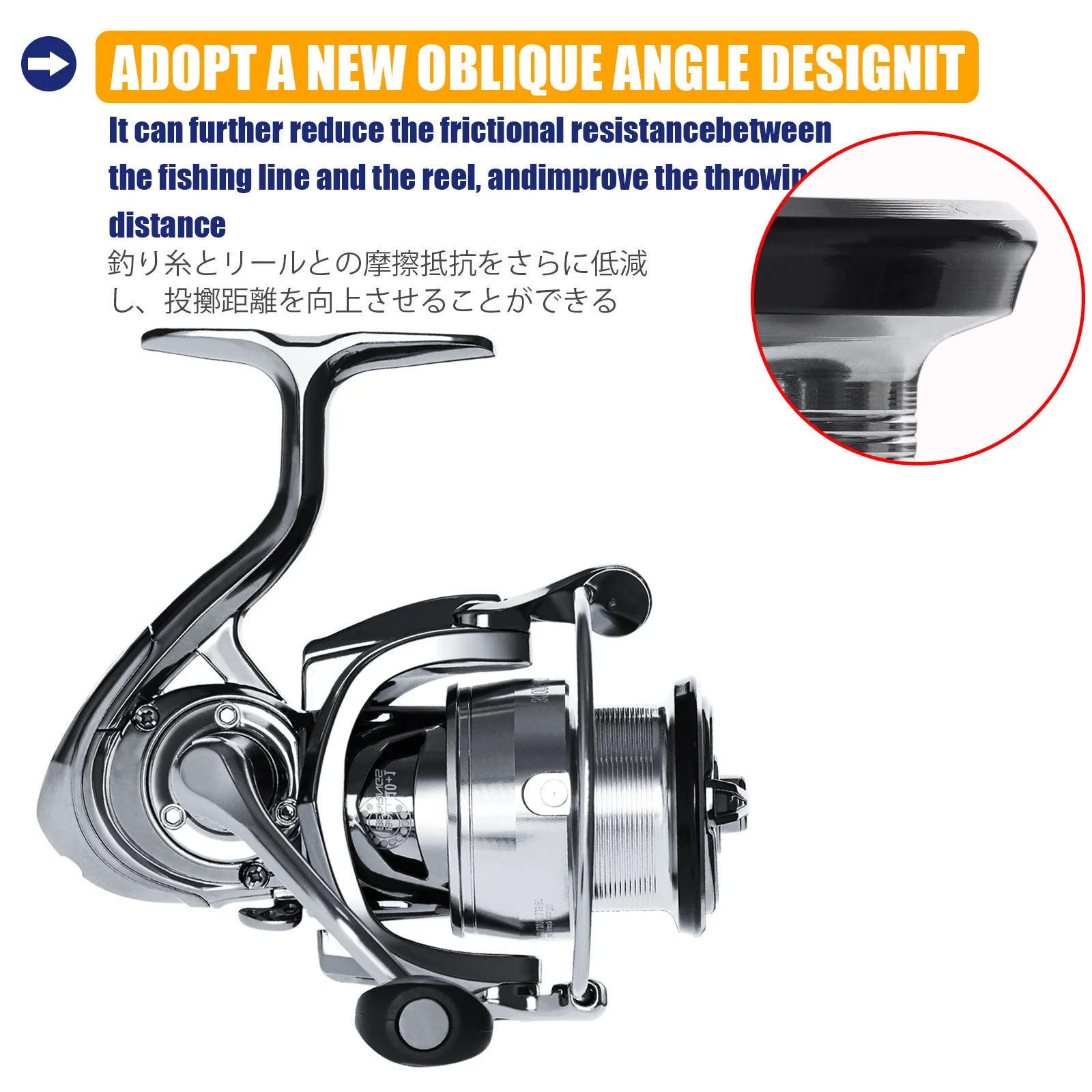 Molinete-carrete de pesca giratorio superligero, bobina de 10 + 1BB 6,3: 1, aparejos impermeables, rodamiento de acero inoxidable, para agua salada - imagen 4