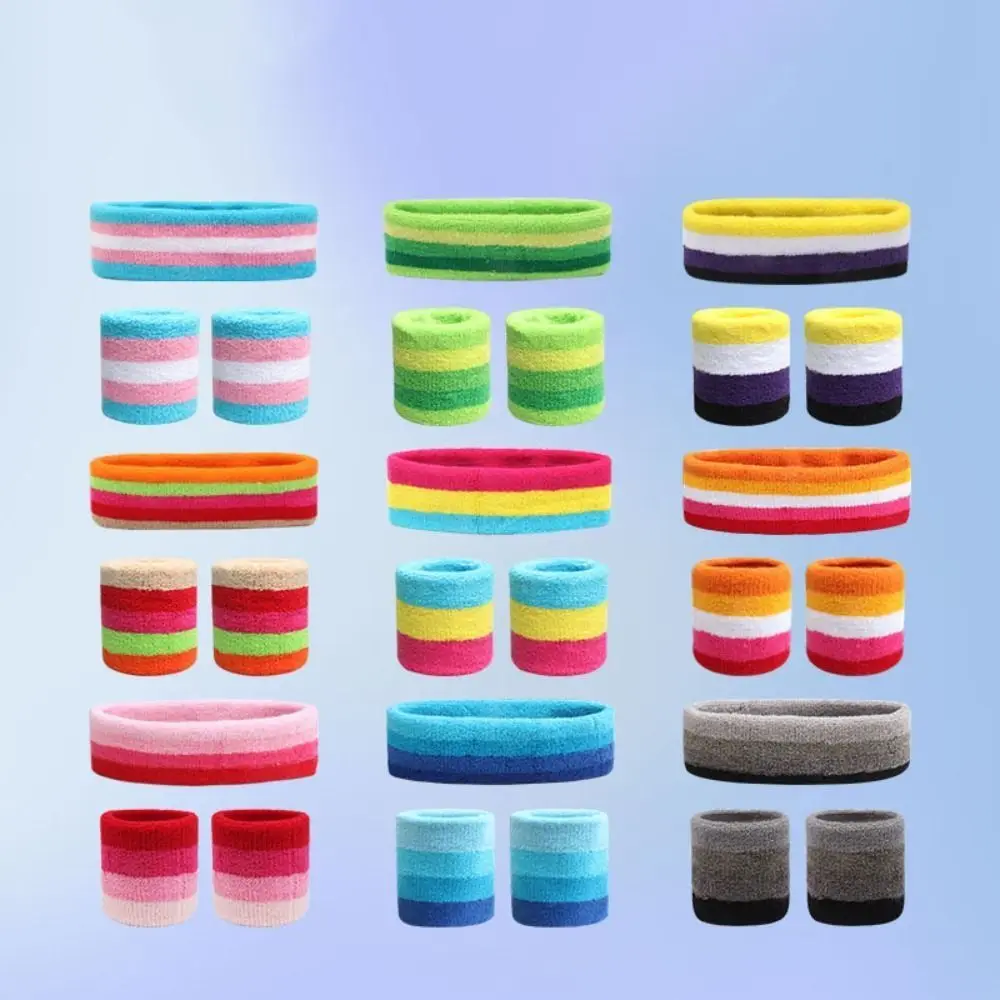 Bandas de sudor para la cabeza para gimnasio, banda absorbente para correr, envoltura para la cabeza de tenis, diadema para el sudor de Yoga, muñequera deportiva para hombres - imagen 5