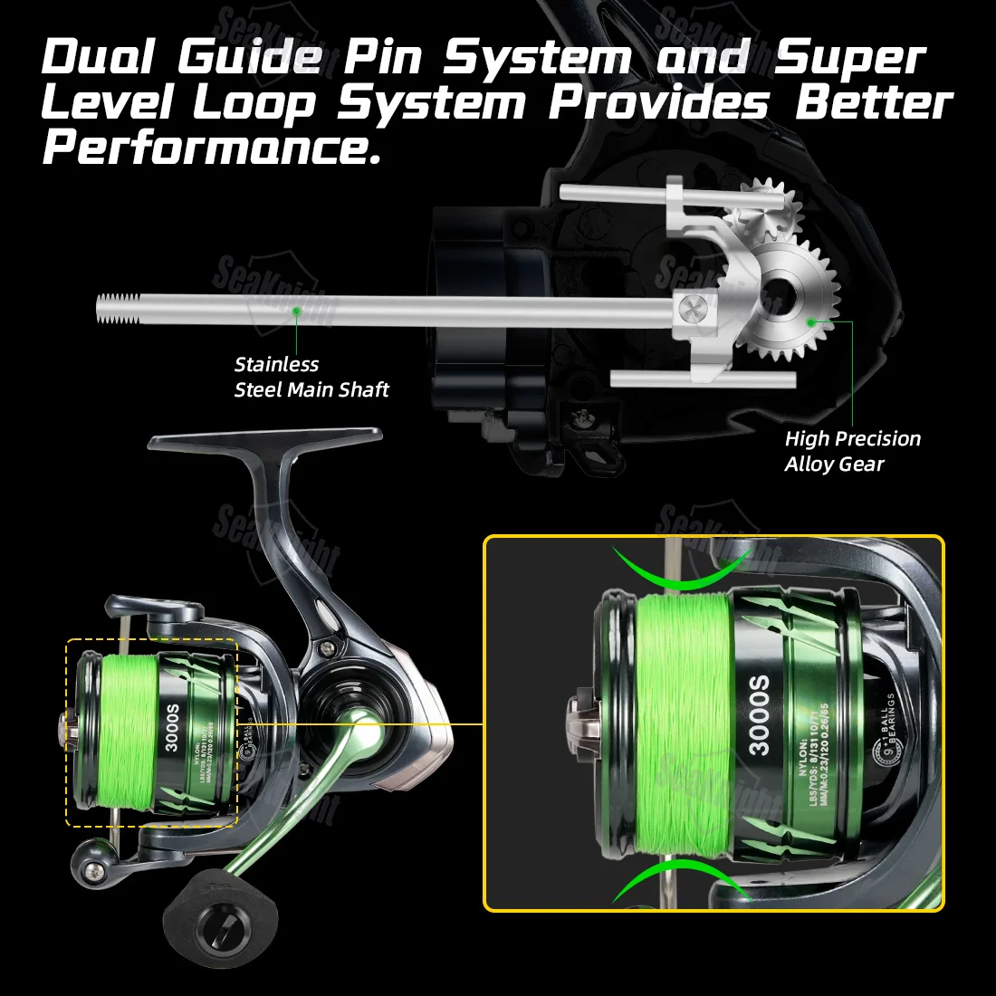 SeaKnight merk WR4-serie vismolens 5,2:1 duurzame uitrusting MAX Drag 24lb soepeler kronkelende draaiende vismolen Licht en kracht - imagen 2