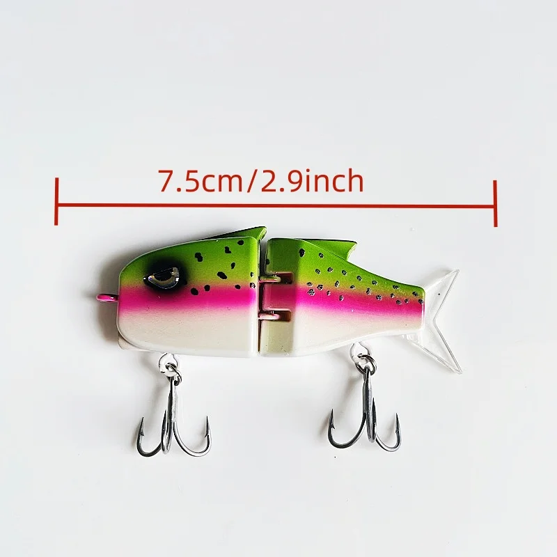 8036 7,5 cm 10,8g1PCS señuelo LURETV, cebo tipo lápiz de micro objeto, cebo de natación biomimético de hundimiento lento Mino, perca colorida - imagen 5