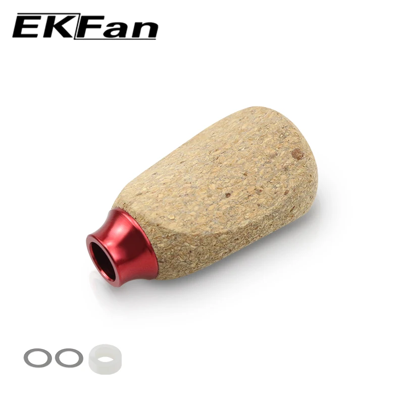 EKFan nuevo 42MM corcho 10G perilla traje para eje de 4MM 7x4x2,5 MM rodamientos Bastcast mango de carrete giratorio DIY - imagen 4