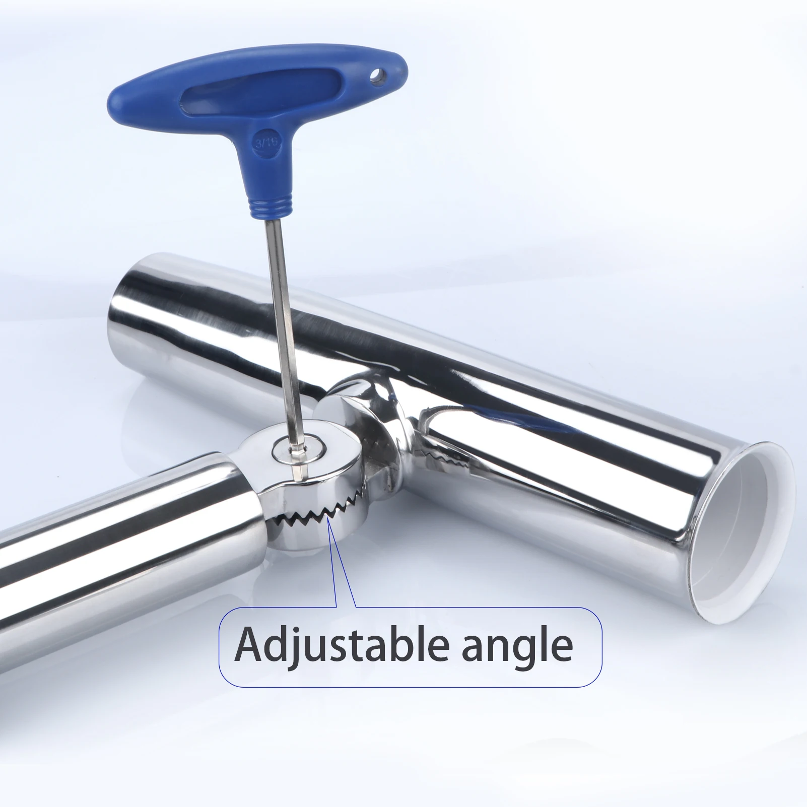 Soporte de caña de pescar ajustable para barco, accesorios marinos enchufables de acero inoxidable para yate - imagen 4