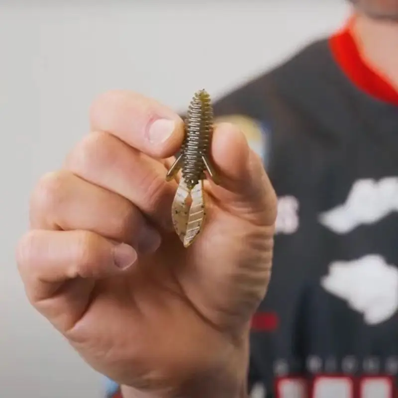 MISSILE BAITS Gamba de cola pequeña importada de EE. UU. MICRO D BOMB Texas JIG de 2,3 pulgadas suave - imagen 3