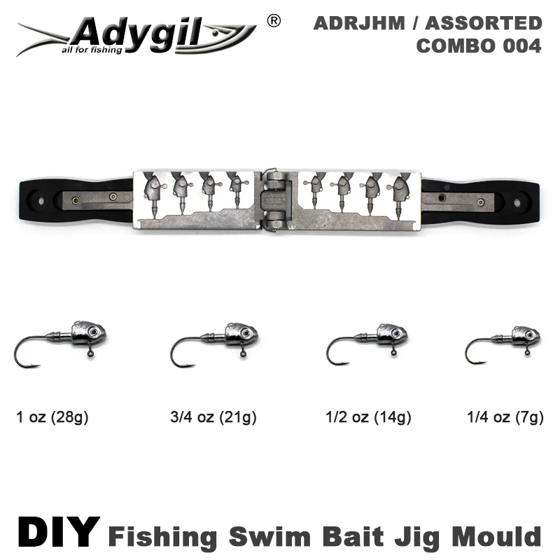 Adygil ADRJHM Molde Jig Head para cebos de natación - imagen 2