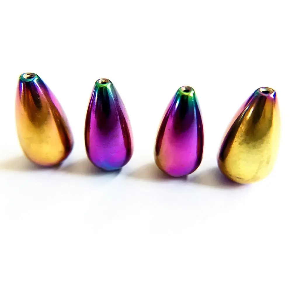 Plomos de tungsteno de 2/3/4/5/7 piezas, peso añadido 0,9g, 1,3g, 1,8g, 2,7g, 3,5g, 5,3g,7g, 8,8g pesas de pesca para lubina, pesas de 10,5g - imagen 2