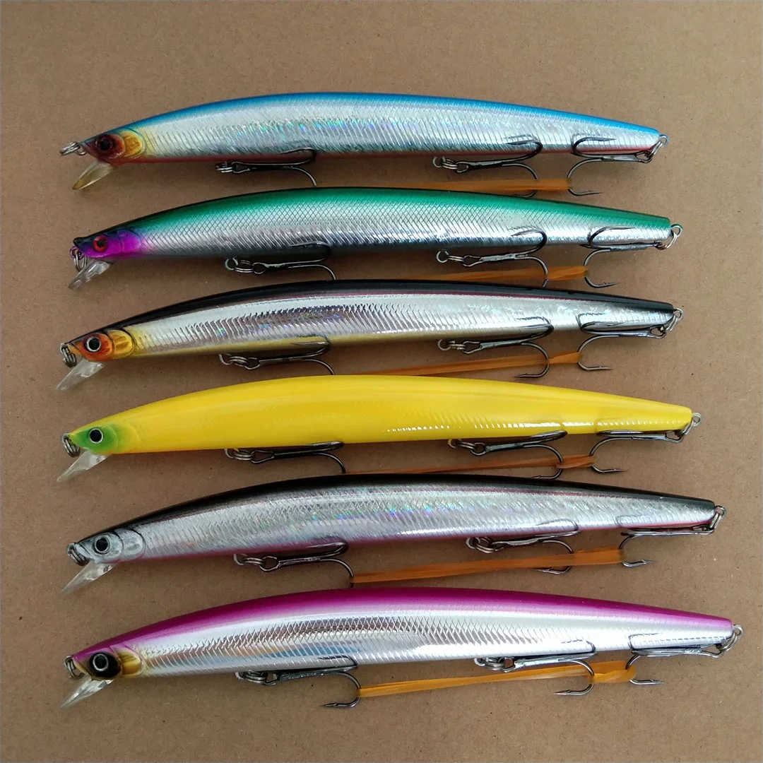 Señuelos de pesca flotantes, 1 unidad, 17,5 cm, 24,6g, pececillo Wobbler, aparejos de pesca de calidad, anzuelos para pesca - imagen 4