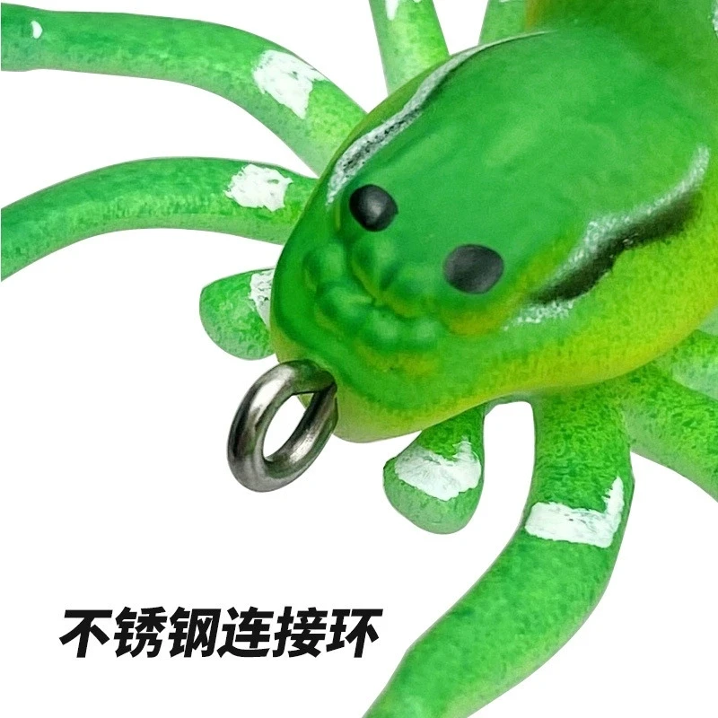 1 Uds cebo suave de araña 5cm/6,5g cebo de silicona señuelos blandos artificiales señuelo de pesca sin malezas con diseño realista - imagen 2