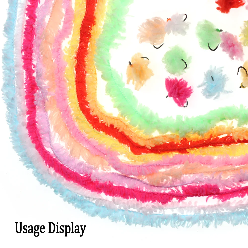 Wifreo hilo de huevo Eggstacy de 4M, fibra sintética para Patrón de huevo, de pececillo señuelo, salmón, trucha, Cabeza de Acero, Material de atado de moscas - imagen 5