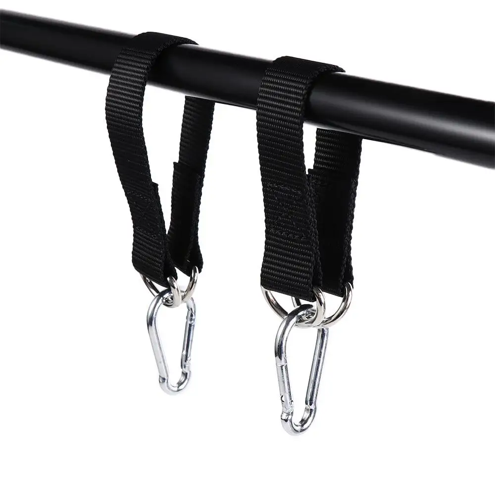 Dacron-Cinturón de extensión de una sola barra, piezas de gimnasio de una sola capa, correas de columpio de árbol, Kit colgante de 100kg, gancho de alta resistencia, cinturón oscilante de anillo - imagen 5