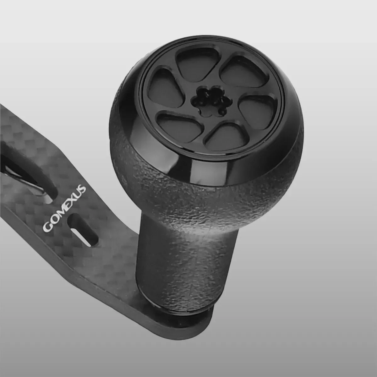 GOMEXUS mango eléctrico de carbono para Daiwa Tatula Coastal Lexa Shimano Curado 300K DHSV Abu Garcia Zata Revo carrete de Baitcasting 100mm - imagen 3