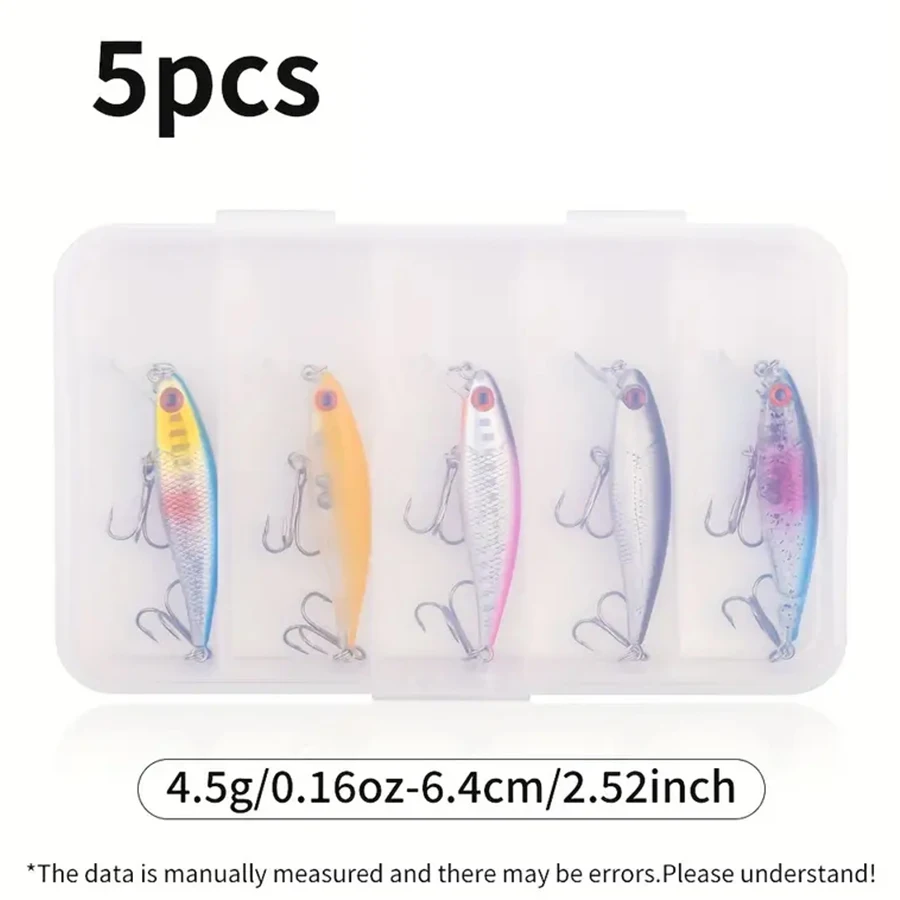 5 unids/caja Jerkbait Minnow cebo Artificial duro Wobblers para Lucio Trolling Crankbaits juego de Señuelos de Pesca Swimbait aparejos de pesca - imagen 3
