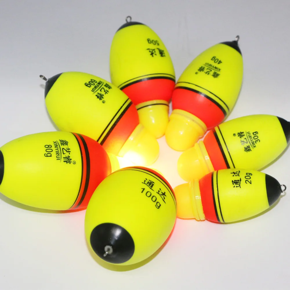 Flotador de pesca Led luminoso, doble luz electrónica flotante, Bobber, flotadores nocturnos brillantes, accesorios, 20g-100g, 2 uds. - imagen 5